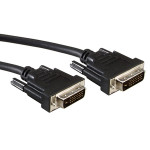 Kabel DVI , DVI-D (24+1) Dual Link, M/M, 1.0m, crni